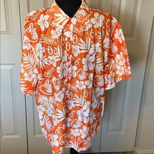 Baltimore Orioles New Baseball MLB  Men's Hawaiian Short Sleeve Shirt Size XL